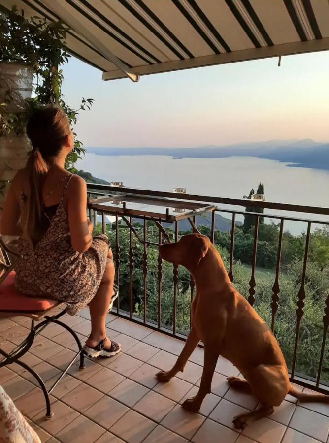 B&B Da Paolo Con Vista Lago Di Garda San Zeno di Montagna Exterior photo